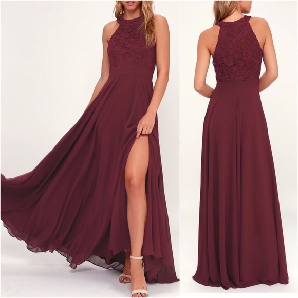 Lulus “Your Darling” Formal Floral Lace Maxi Dress - Picture 1 of 15